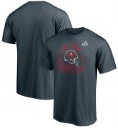 Wholesale Cheap Men's Tampa Bay Buccaneers Fanatics Branded Charcoal Super Bowl LV Champions Coin Toss T-Shirt