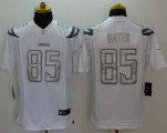 Wholesale Cheap Nike Chargers #85 Antonio Gates White Men's Stitched NFL Limited Platinum Jersey