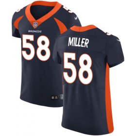 Wholesale Cheap Nike Broncos #58 Von Miller Navy Blue Alternate Men\'s Stitched NFL Vapor Untouchable Elite Jersey