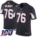 Wholesale Cheap Nike Cardinals #76 Marcus Gilbert Black Alternate Youth Stitched NFL 100th Season Vapor Untouchable Limited Jersey