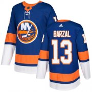 Wholesale Cheap Adidas Islanders #13 Mathew Barzal Royal Blue Home Authentic Stitched NHL Jersey