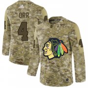 Wholesale Cheap Adidas Blackhawks #4 Bobby Orr Camo Authentic Stitched NHL Jersey