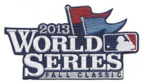 Wholesale Cheap Stitched 2013 MLB World Series Logo Fall Classic Jersey Sleeve Patch St Louis Cardinals vs Boston Red Sox