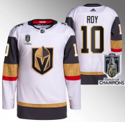 Wholesale Cheap Men's Vegas Golden Knights #10 Nicolas Roy White 2023 Stanley Cup Champions Stitched Jersey