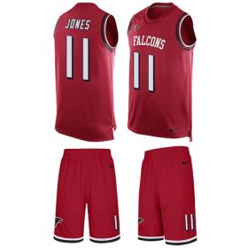 Wholesale Cheap Nike Falcons #11 Julio Jones Red Team Color Men\'s Stitched NFL Limited Tank Top Suit Jersey