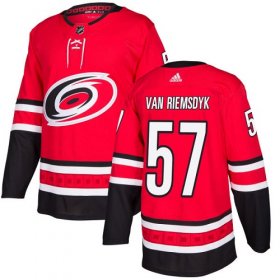 Wholesale Cheap Adidas Hurricanes #57 Trevor Van Riemsdyk Red Home Authentic Stitched Youth NHL Jersey