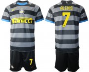 Wholesale Cheap 2021 Men Inter Milan Third Soccer Jersey 7 soccer jerseys