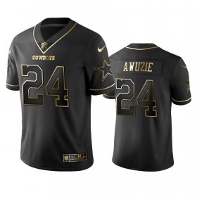 Wholesale Cheap Nike Cowboys #24 Chidobe Awuzie Black Golden Limited Edition Stitched NFL Jersey