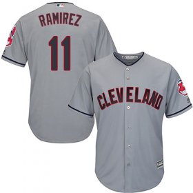 Wholesale Cheap Indians #11 Jose Ramirez Grey New Cool Base Stitched MLB Jersey