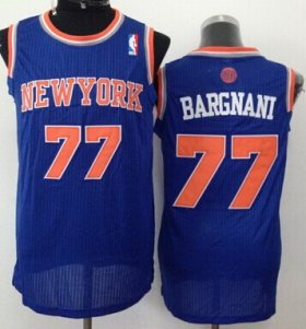 Wholesale Cheap New York Knicks #77 Andrea Bargnani Blue Swingman Jersey