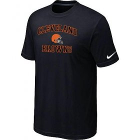 Wholesale Cheap Nike NFL Cleveland Browns Heart & Soul NFL T-Shirt Black