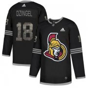 Wholesale Cheap Adidas Senators #18 Ryan Dzingel Black Authentic Classic Stitched NHL Jersey
