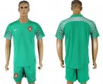 Wholesale Cheap Portugal Blank Green Goalkeeper Soccer Country Jersey