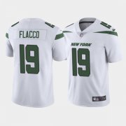 Wholesale Cheap Men's New York Jets #19 Joe Flacco White Vapor Limited Stitched Jersey