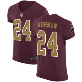 Wholesale Cheap Nike Redskins #24 Josh Norman Burgundy Red Alternate Men\'s Stitched NFL Vapor Untouchable Elite Jersey