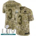 Wholesale Cheap Nike 49ers #3 C.J. Beathard Camo Super Bowl LIV 2020 Men's Stitched NFL Limited 2018 Salute To Service Jersey