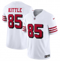 Wholesale Cheap Men's San Francisco 49ers #85 George Kittle New White 2023 F.U.S.E. Vapor Untouchable Limited Stitched Football Jersey