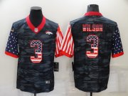 Wholesale Cheap Men's Denver Broncos #3 Russell Wilson USA Camo 2020 Salute To Service Stitched NFL Nike Limited Jersey