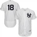 Wholesale Cheap Yankees #18 Don Larsen White Strip Flexbase Authentic Collection Stitched MLB Jersey
