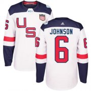 Wholesale Cheap Team USA #6 Erik Johnson White 2016 World Cup Stitched Youth NHL Jersey