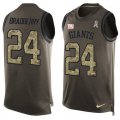 Wholesale Cheap Nike Giants #24 James Bradberry Green Men's Stitched NFL Limited Salute To Service Tank Top Jersey