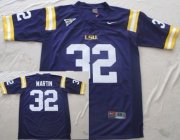 Wholesale Cheap LSU Tigers #32 Martin Purple Jersey