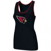 Wholesale Cheap Women's Nike Arizona Cardinals Big Logo Tri-Blend Racerback Stretch Tank Top Black