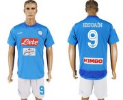 Wholesale Cheap Naples #9 Higuain Blue Home Soccer Club Jersey