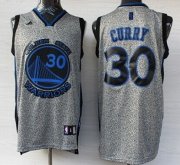 Wholesale Cheap Golden State Warriors #30 Stephen Curry Gray Static Fashion Jersey