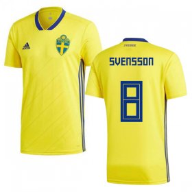 Wholesale Cheap Sweden #8 Svensson Home Kid Soccer Country Jersey