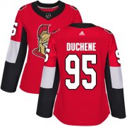 Wholesale Cheap Adidas Senators #95 Matt Duchene Red Home Authentic Women's Stitched NHL Jersey
