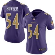 Wholesale Cheap Nike Ravens #54 Tyus Bowser Purple Women's Stitched NFL Limited Rush Jersey
