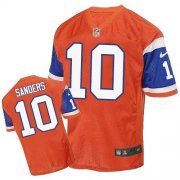 Wholesale Cheap Nike Broncos #10 Emmanuel Sanders Orange Throwback Men's Stitched NFL Elite Jersey