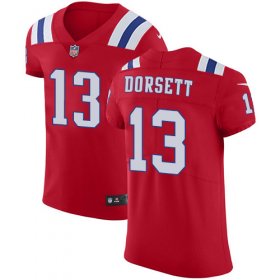 Wholesale Cheap Nike Patriots #13 Phillip Dorsett Red Alternate Men\'s Stitched NFL Vapor Untouchable Elite Jersey