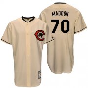 Wholesale Cheap Mitchell And Ness Cubs #70 Joe Maddon Cream Throwback Stitched MLB Jersey
