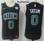Wholesale Cheap Nike Boston Celtics #0 Jayson Tatum Black NBA Authentic Statement Edition Jersey