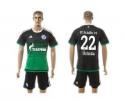 Wholesale Cheap Schalke 04 #22 Uchida Away Soccer Club Jersey