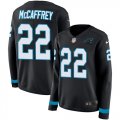 Wholesale Cheap Nike Panthers #22 Christian McCaffrey Black Team Color Women's Stitched NFL Limited Therma Long Sleeve Jersey