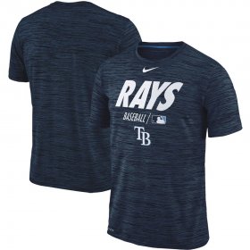 Wholesale Cheap Tampa Bay Rays Nike Authentic Collection Velocity Team Issue Performance T-Shirt Navy