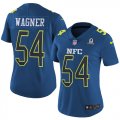 Wholesale Cheap Nike Seahawks #54 Bobby Wagner Navy Women's Stitched NFL Limited NFC 2017 Pro Bowl Jersey