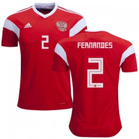 Wholesale Cheap Russia #2 Fernandes Home Soccer Country Jersey