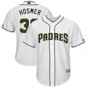 Wholesale Cheap Padres #30 Eric Hosmer White New Cool Base 2018 Memorial Day Stitched MLB Jersey