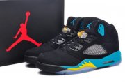 Wholesale Cheap Air Jordan 5 Gamma Blue Shoes Black/gamma blue-corn yellow