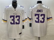 Cheap Men's Minnesota Vikings #33 Aaron Jones White Vapor Untouchable Limited Stitched Jersey