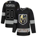 Wholesale Cheap Adidas Golden Knights X Astros #20 Paul Thompson Black Authentic City Joint Name Stitched NHL Jersey