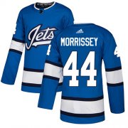 Wholesale Cheap Adidas Jets #44 Josh Morrissey Blue Alternate Authentic Stitched NHL Jersey