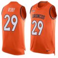 Wholesale Cheap Nike Broncos #29 Bradley Roby Orange Team Color Men's Stitched NFL Limited Tank Top Jersey