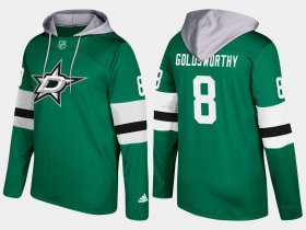 Wholesale Cheap Stars #8 Bill Goldsworthy Green Name And Number Hoodie