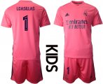 Wholesale Cheap Youth 2020-2021 club Real Madrid away 1 pink Soccer Jerseys