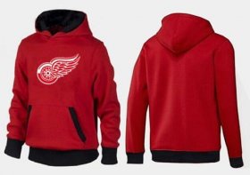 Wholesale Cheap Detroit Red Wings Pullover Hoodie Red & Black
